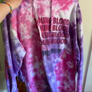 tie dye 5sos sweatshirt